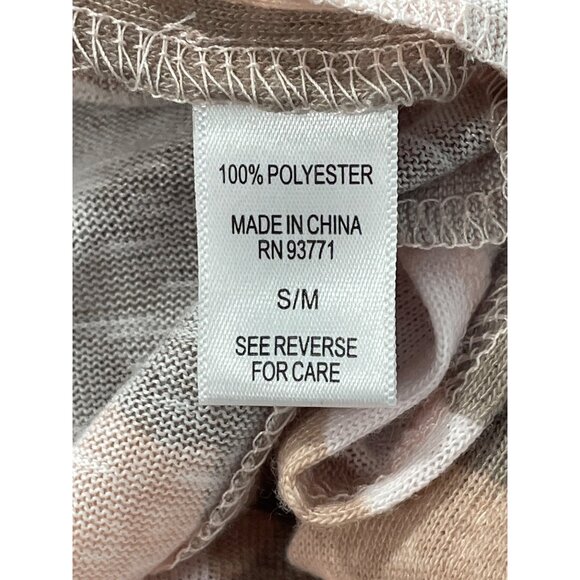 Kaktus Camo Kimono Size Small Medium Pink Beige Lightweight Open Front Cozy NEW - Picture 6 of 7